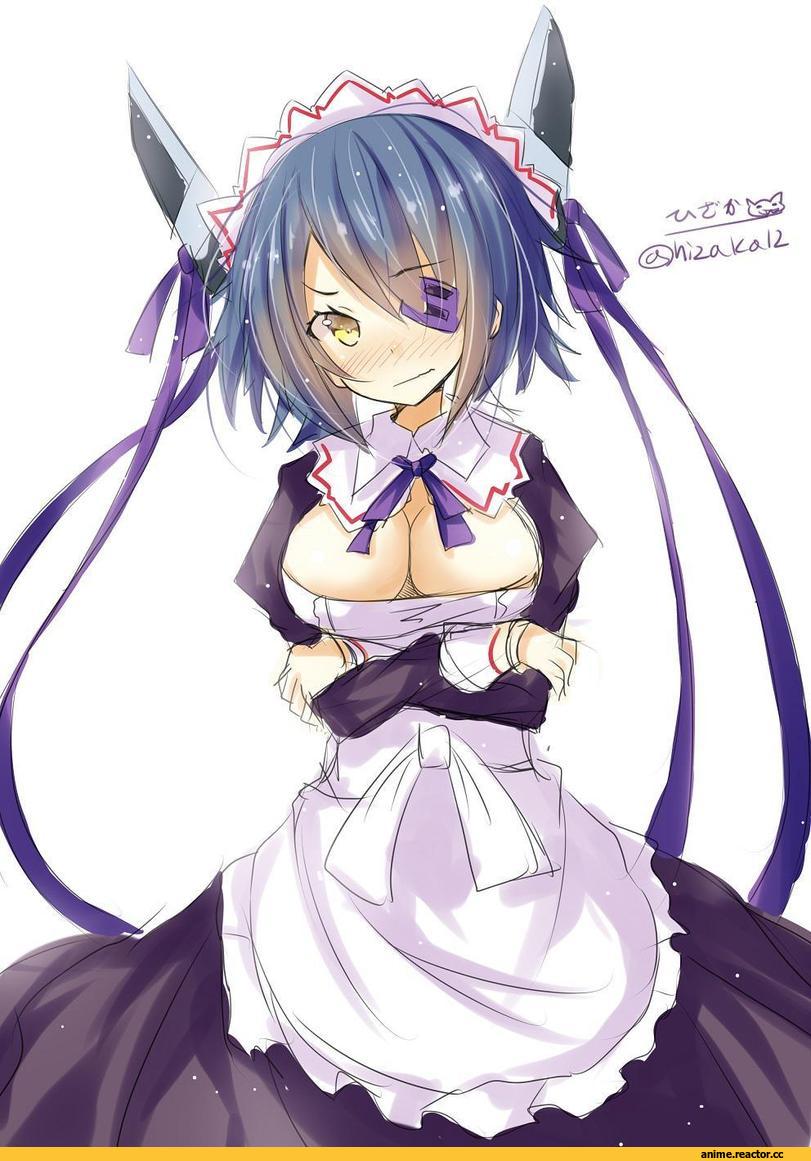 hizaka, tenryuu (kantai collection), Kantai Collection, Maid, Anime