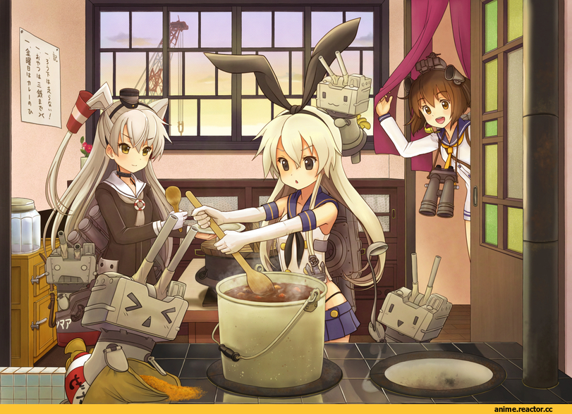 Kantai Collection, shimakaze (kantai collection), Amatsukaze (Kantai Collection), Yukikaze (Kantai Collection), Anime