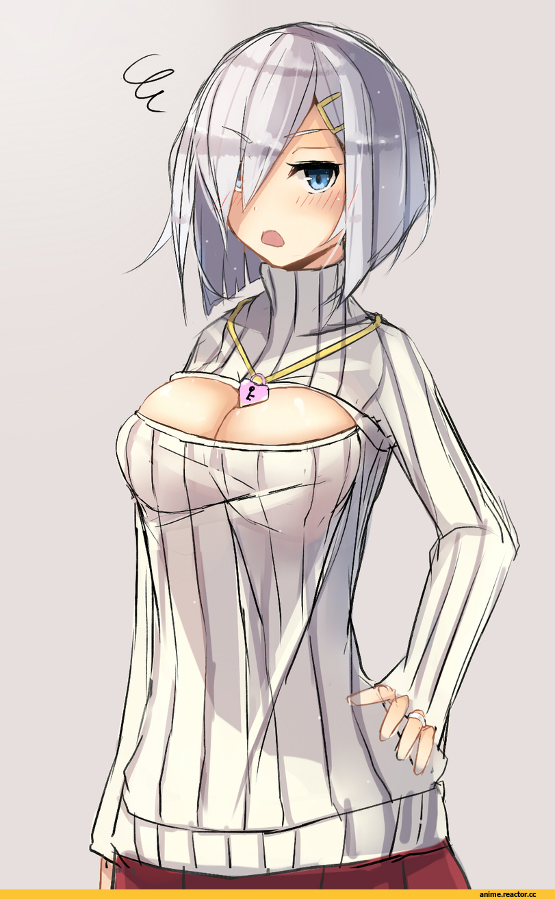 Hamakaze (Kantai Collection), Kantai Collection, Open-Chest Sweater, Anime