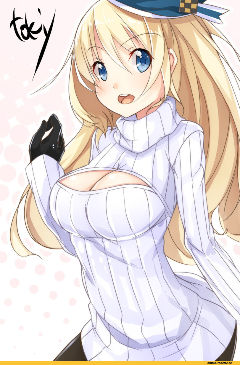 Atago (Kantai Collection), Kantai Collection, Open-Chest Sweater, Anime