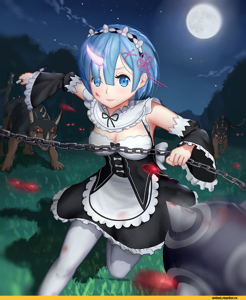 Re Zero Kara Hajimeru Isekai Seikatsu, Rem (re zero), vase, Anime