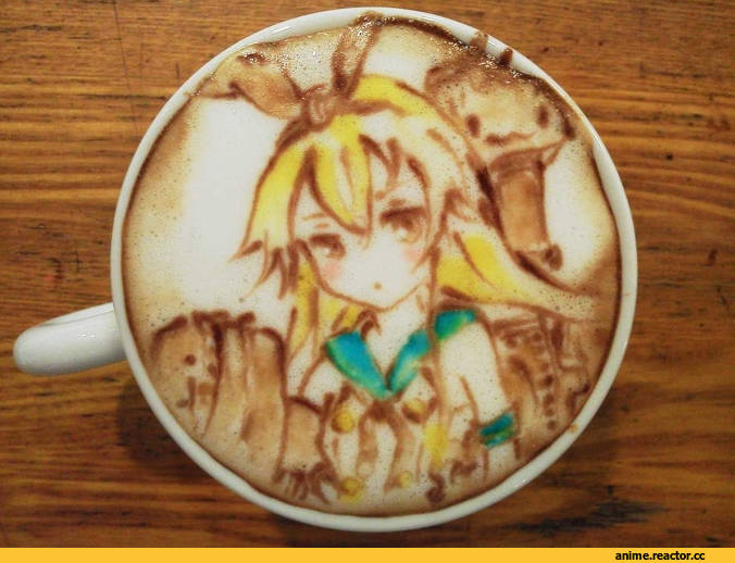 latte art, Kantai Collection, Shimakaze, Anime