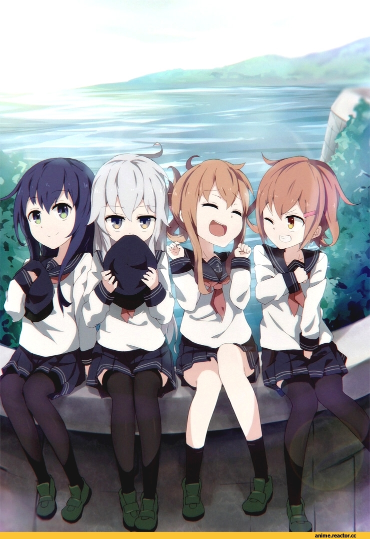 Kantai Collection, Ikazuchi, Akatsuki, Inazuma (Kantai Collection), Hibiki (Kantai Collection), Anime