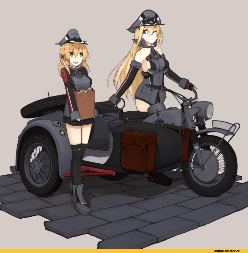 Prinz Eugen, Kantai Collection, Bismarck (Kantai Collection), BMW R75, Anime