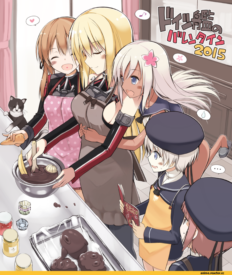 Bismarck (Kantai Collection), Kantai Collection, Prinz Eugen, Ro-500 (Kantai Collection), Z1 Leberecht Maass (Kantai Collection), Z3 Max Schultz (Kantai Collection), Anime