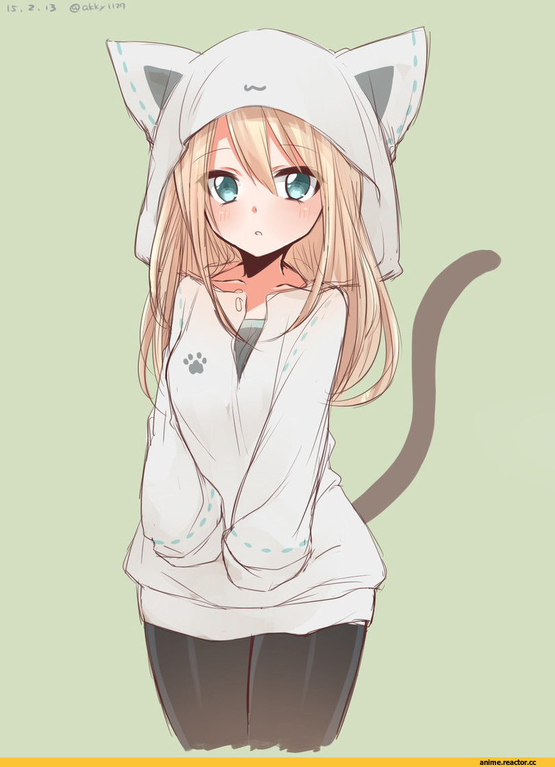 Kantai Collection, Bismarck (Kantai Collection), neko, Animal Ears, Anime