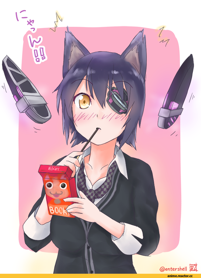 Kantai Collection, Tenryuu, neko, Animal Ears, entershell, Anime