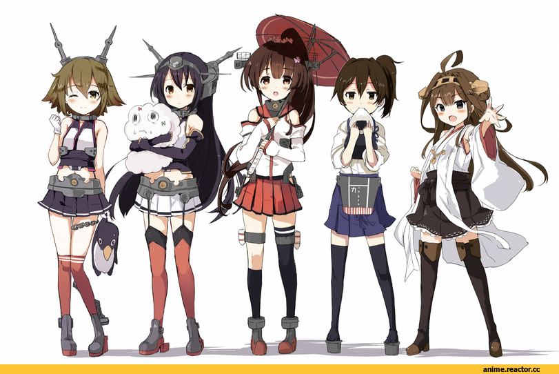 Kaga (Kantai Collection), Kantai Collection, Kongou (Kantai Collection), Mutsu, Nagato (Kantai Collection), Yamato (Kantai Collection), Sumisu (Palette Parade), Anime