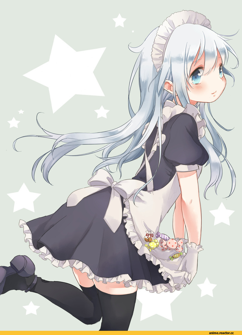 hibiki, Kantai Collection, Maid, Anime