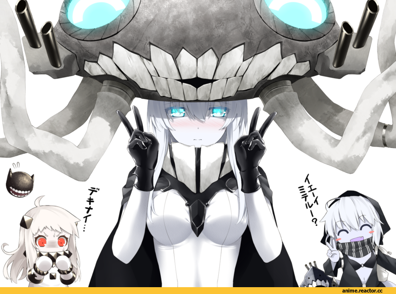 Northern Ocean Hime, Kantai Collection, Re-class Battleship, Wo-Class Aircraft Carrier , Anime