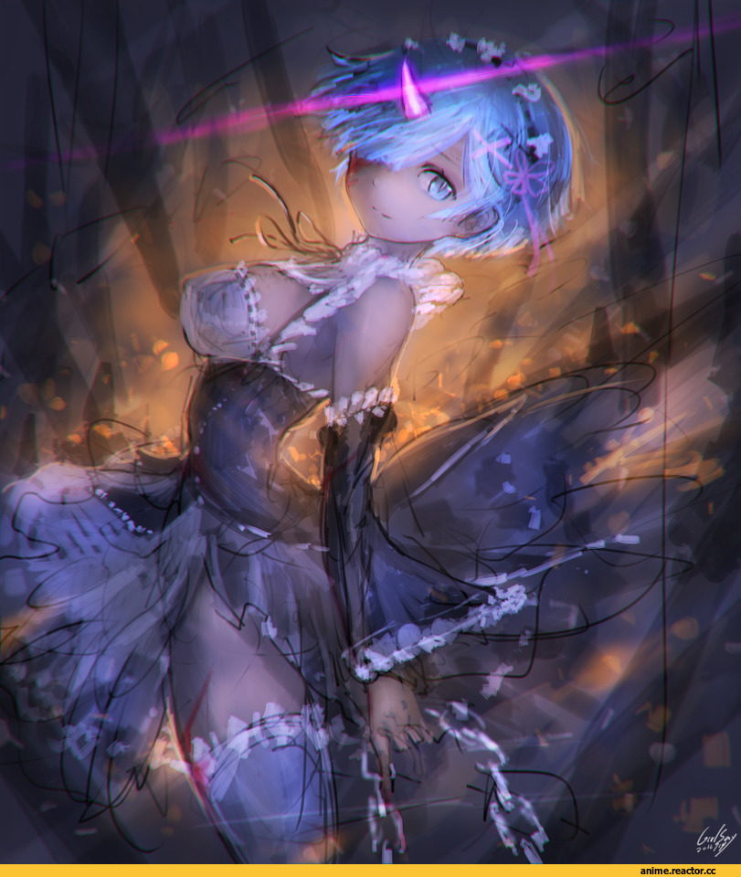 Re Zero Kara Hajimeru Isekai Seikatsu, Rem (re zero), GirlSay, Anime