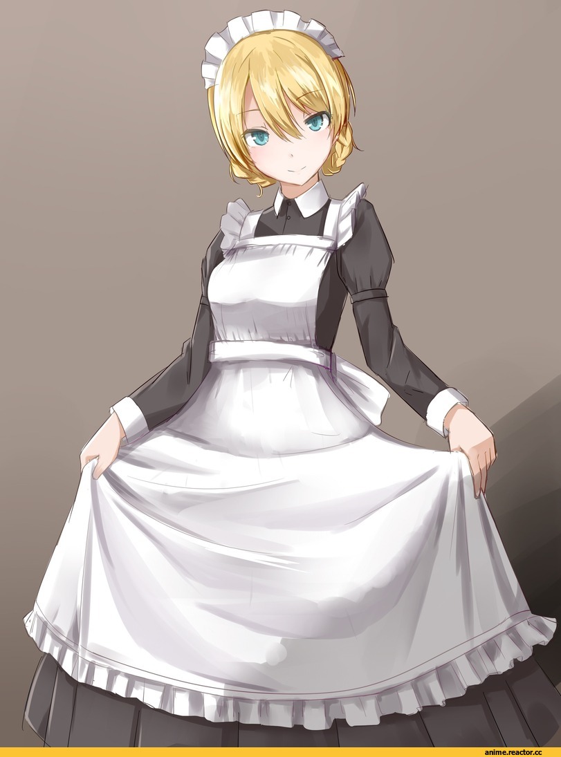 oshidori iwashi, Darjeeling, Girls und Panzer, Maid, Anime