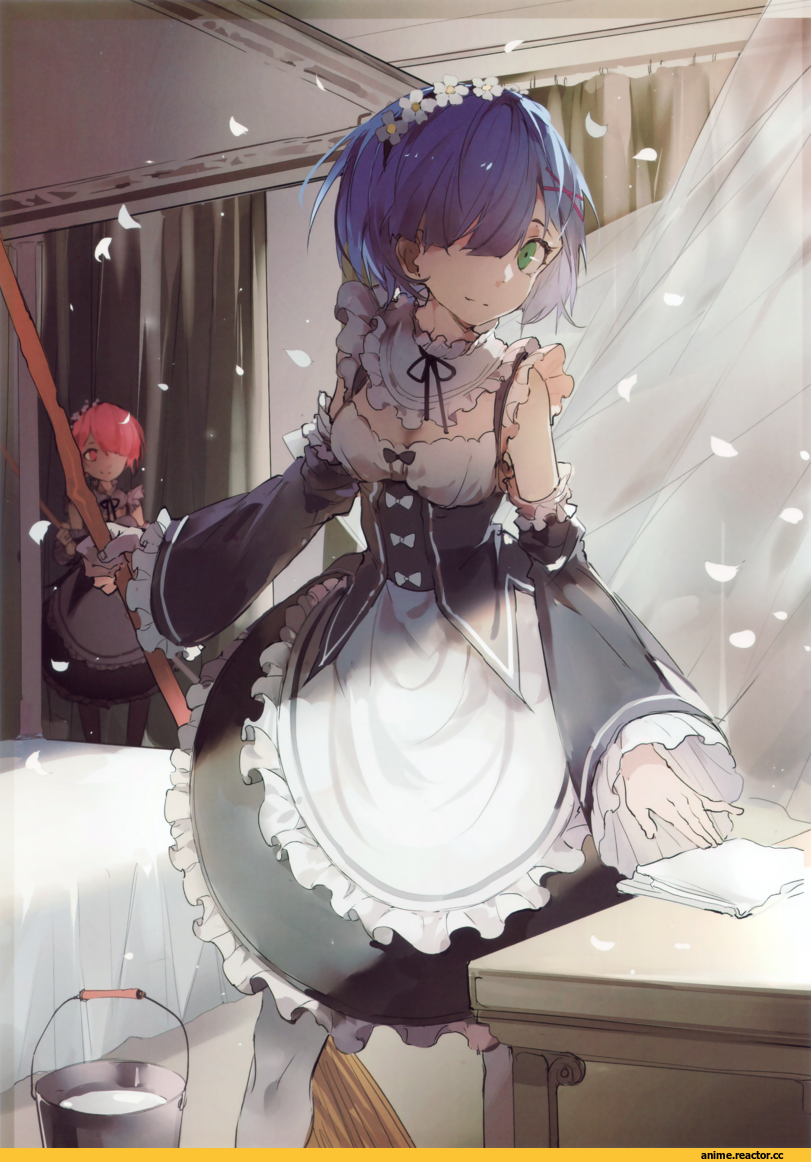 Rem (re zero), Re Zero Kara Hajimeru Isekai Seikatsu, Ram (Re Zero), nine (pixiv), Anime Paint, Anime Art, Anime