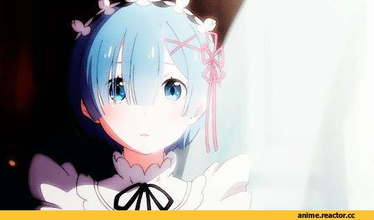 Rem (re zero), Re Zero Kara Hajimeru Isekai Seikatsu, anime gif, Anime