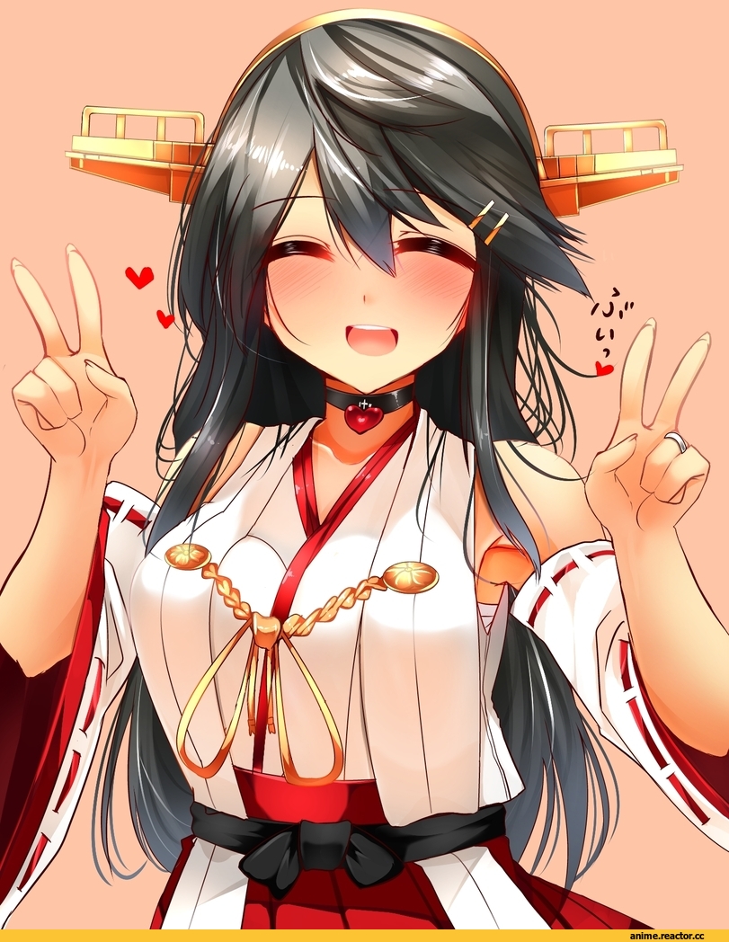 Tsukui Kachou, Anime Art, haruna, Kantai Collection, Anime