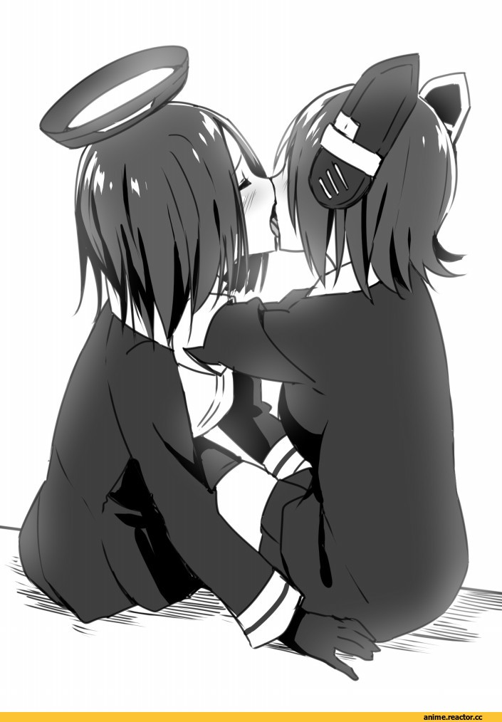 Tenryuu, Kantai Collection, Tatsuta, Shoujo Ai, Monochrome (Anime), Anime Art, Anime