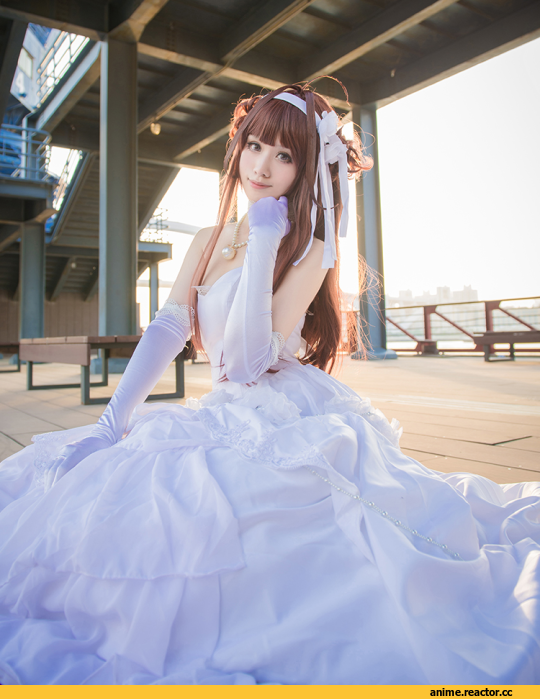 Anime Cosplay, Kantai Collection, Kongou (Kantai Collection), wedding, Anime