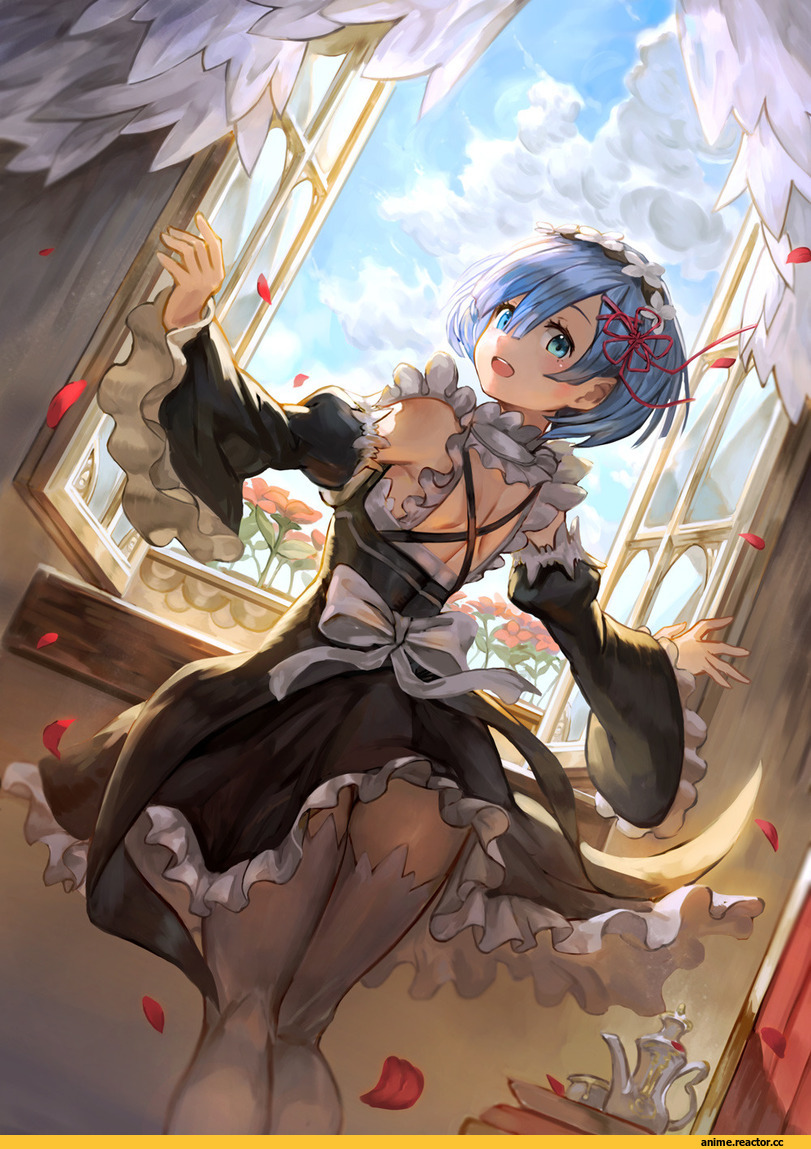 Rem (re zero), Re Zero Kara Hajimeru Isekai Seikatsu, Anime Art, Anime