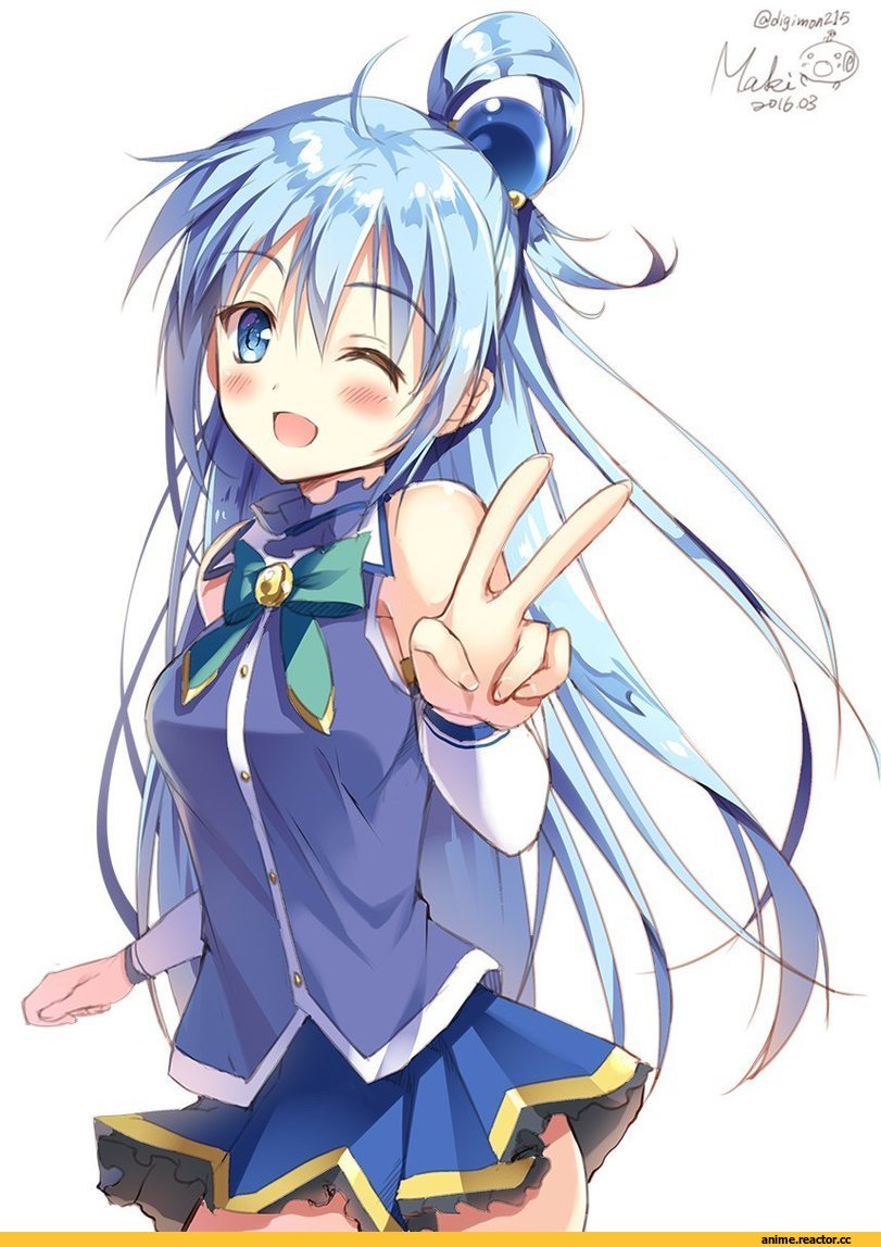 KonoSuba, Aqua (KonoSuba), Sousouman, Anime Art, Anime