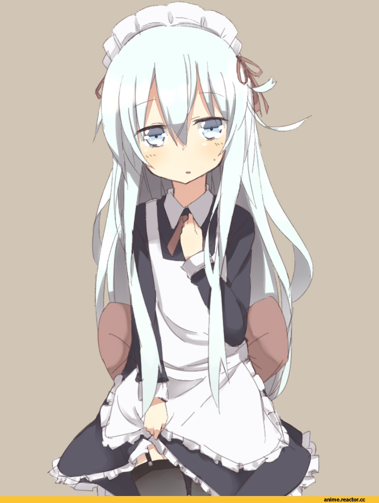 Kantai Collection, Hibiki (Kantai Collection), nonono (basasi21), Maid, Anime