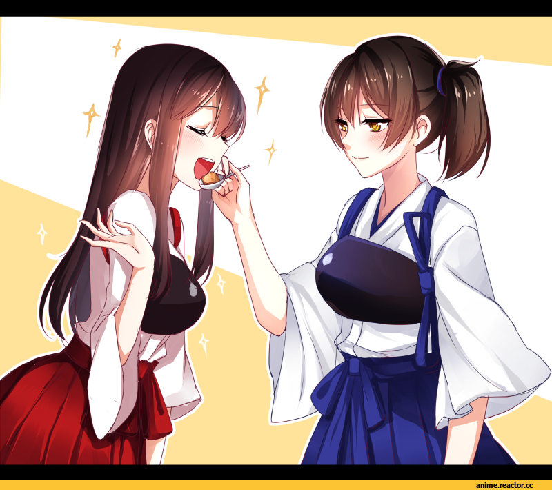 Akagi, Kantai Collection, Kaga (Kantai Collection), meaomao, Anime