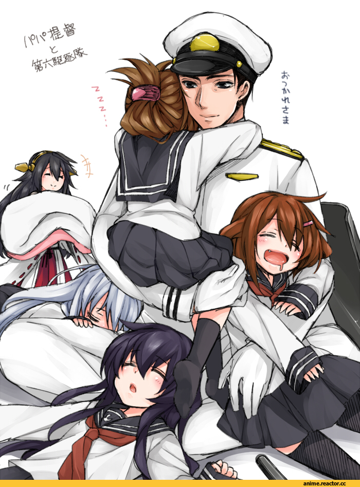 Admiral (Kantai Collection), Kantai Collection, akatsuki (kantai collection), Hibiki (Kantai Collection), Haruna (Kantai Collection), Inazuma (Kantai Collection), ikazuchi (kantai collection), Anime