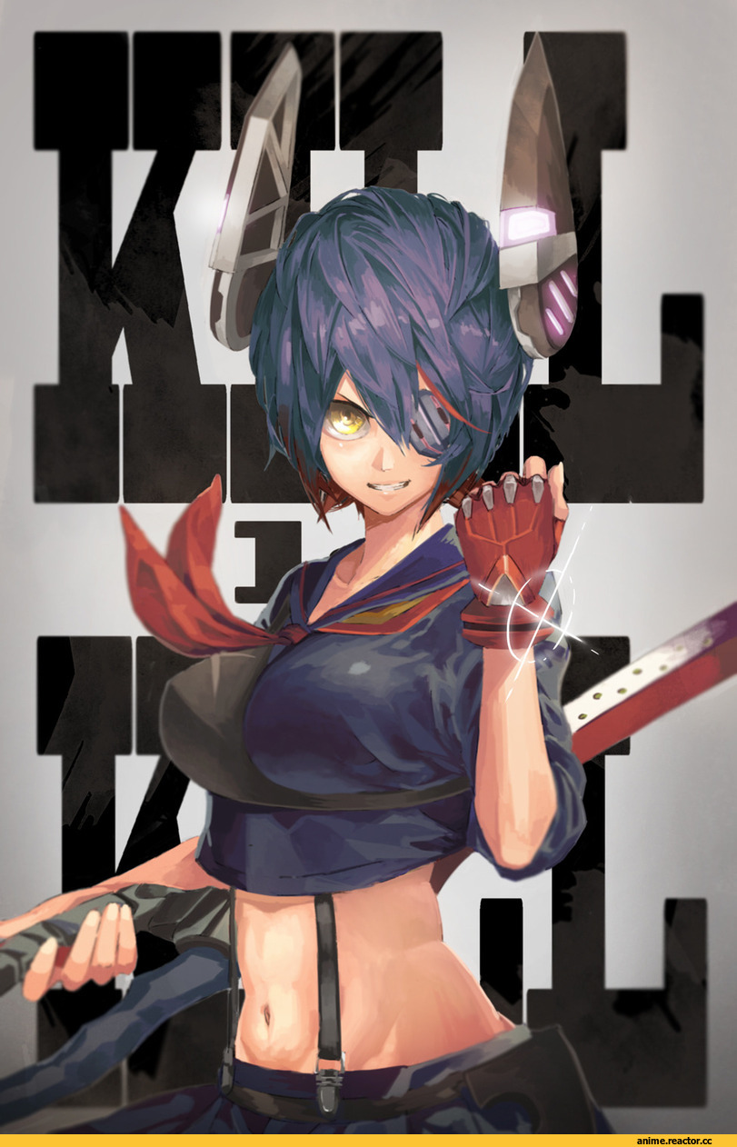Senketsu, Kill la Kill, Tenryuu, Kantai Collection, crossover, Anime Art, kirii, Anime