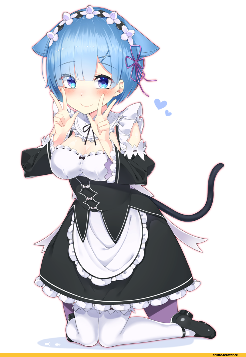 nezumi doshi, Rem (re zero), Re Zero Kara Hajimeru Isekai Seikatsu, neko, Animal Ears, Anime