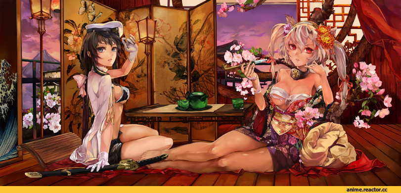 Musashi (Kantai Collection), Kantai Collection, Female Admiral (Kantai Collection), poyan noken, Anime Ero, Anime