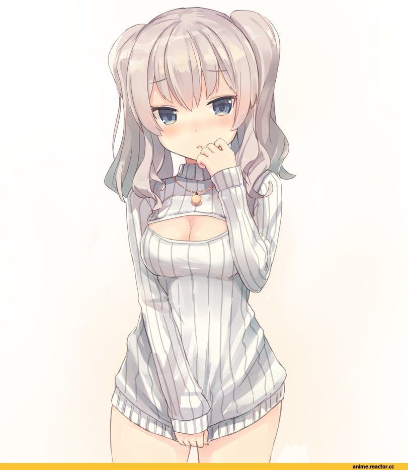 Kashima (Kantai Collection), Kantai Collection, Open-Chest Sweater, nanashina, Anime Art, Anime