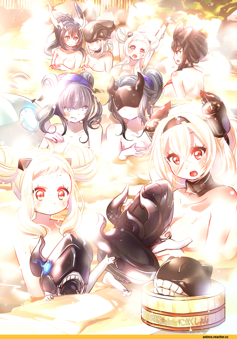 Air Defence Hime, Airfield Hime, Anchorage Water Oni, Destroyer Water Oni, Seaplane Tender Hime, Light Cruiser Oni, Light Cruiser Hime, Northern Ocean Hime, Shinkaisei-kan, Juurouta, Anime, Anime Art, Kantai Collection, Patrol Boat Imp Group
