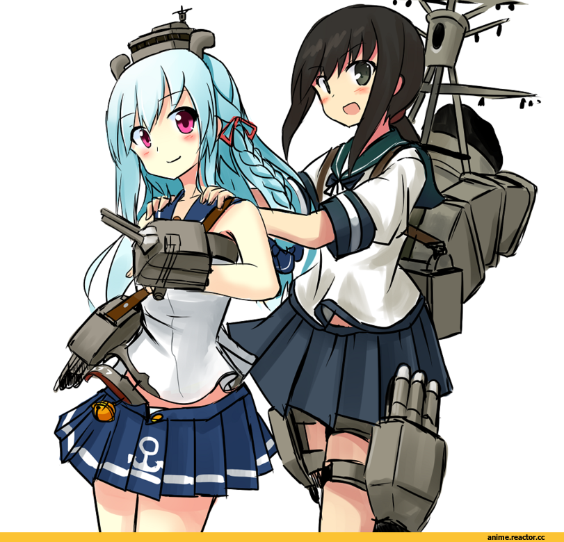Warship Girls R, Fubuki (Kantai Collection), Kantai Collection, fubuki (Warship Girls R), crossover, Anime
