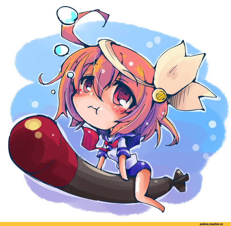 shinapuu, i-58 (kantai collection), Kantai Collection, Anime Art, chibi, Anime