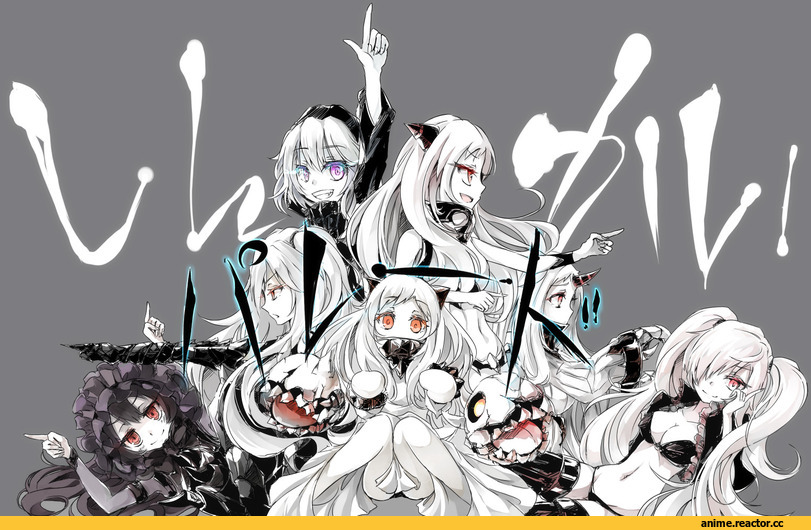 Aircraft Carrier Hime, Kantai Collection, Airfield Hime, Isolated Island Oni, Southern Ocean War Hime, Seaport Hime, Re-class Battleship, Northern Ocean Hime, crossover, Death Parade, Anime