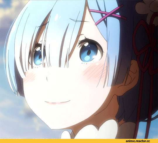 Rem (re zero), Re Zero Kara Hajimeru Isekai Seikatsu, anime gif, Anime