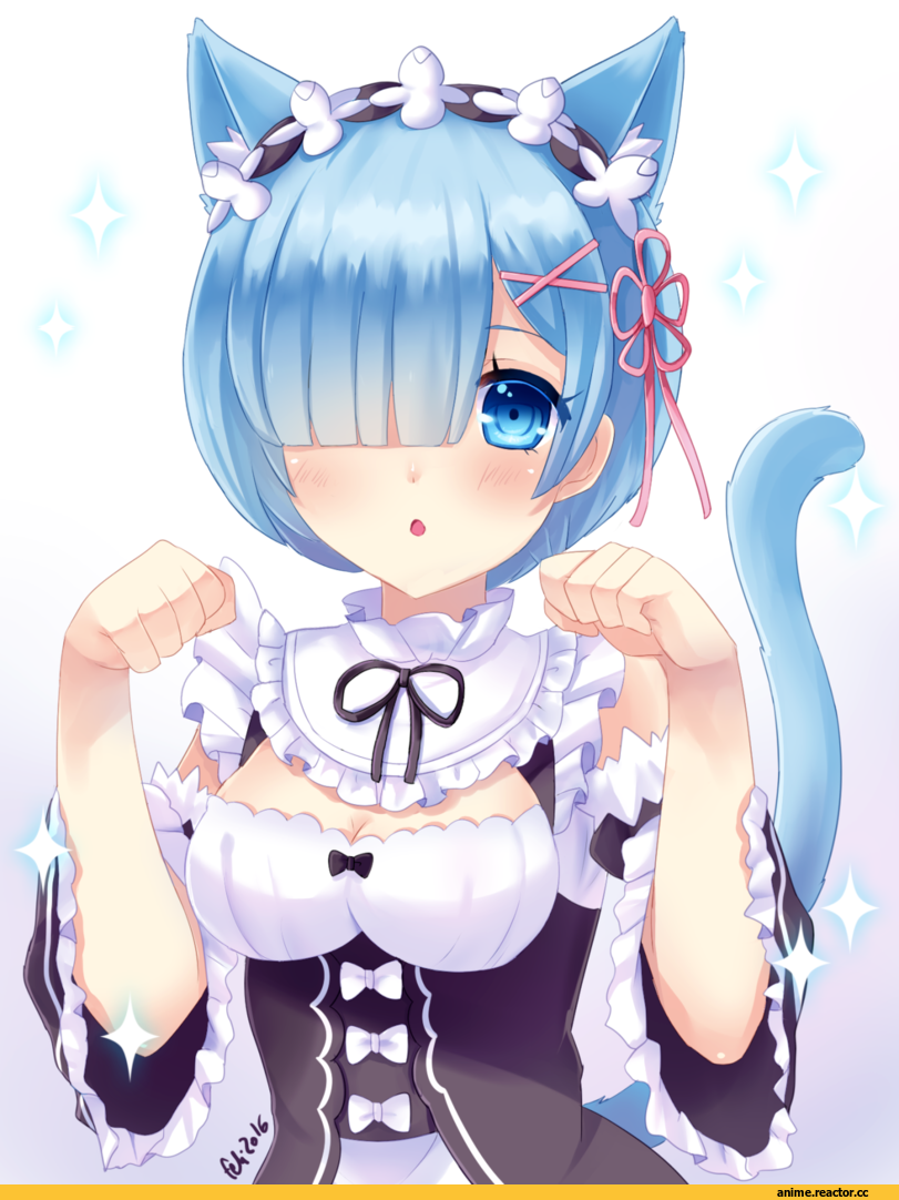 Rem (re zero), Re Zero Kara Hajimeru Isekai Seikatsu, Anime Ears, feli, Anime