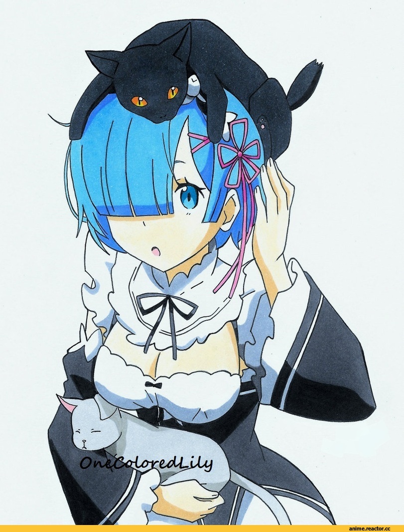 Re Zero Kara Hajimeru Isekai Seikatsu, Rem (re zero), OneColoredLily, Anime Paint, Anime Art, Anime