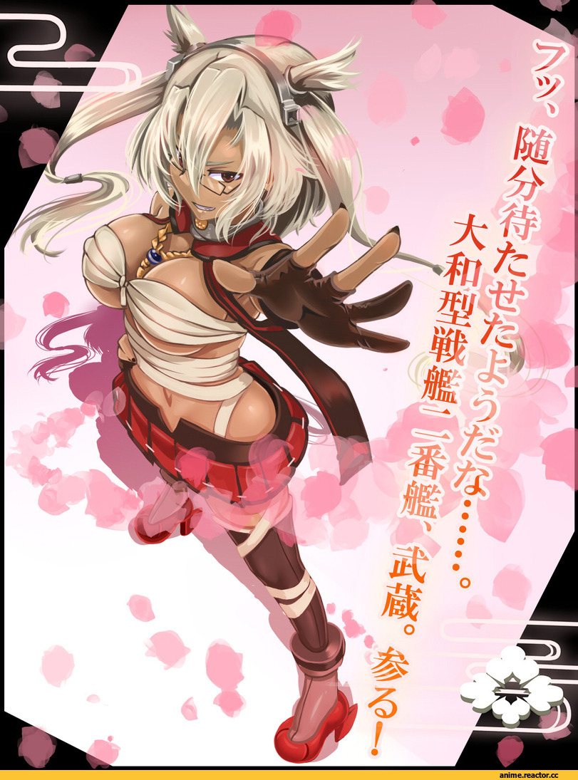 Musashi (Kantai Collection), Kantai Collection, kuro-hero, Anime