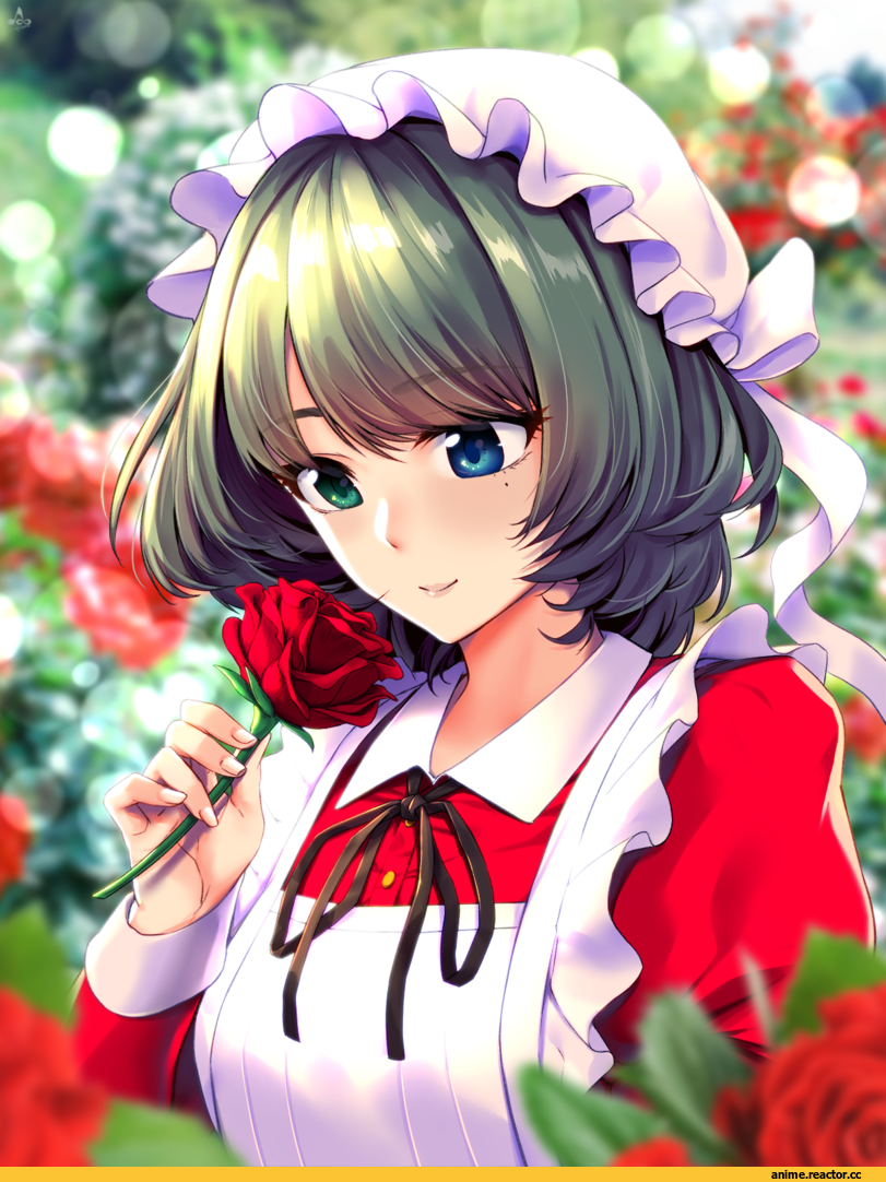 Idolmaster, Takagaki Kaede, Infinote, Anime Art, Maid, Anime