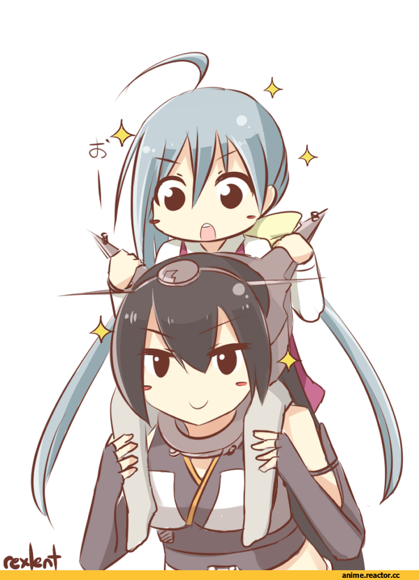 rexlent, Nagato (Kantai Collection), Kantai Collection, Kiyoshimo (Kantai Collection), Anime