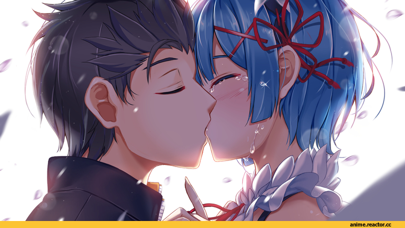 Re Zero Kara Hajimeru Isekai Seikatsu, Rem (re zero), Subaru Natsuki, hasaya, Anime Art, Anime