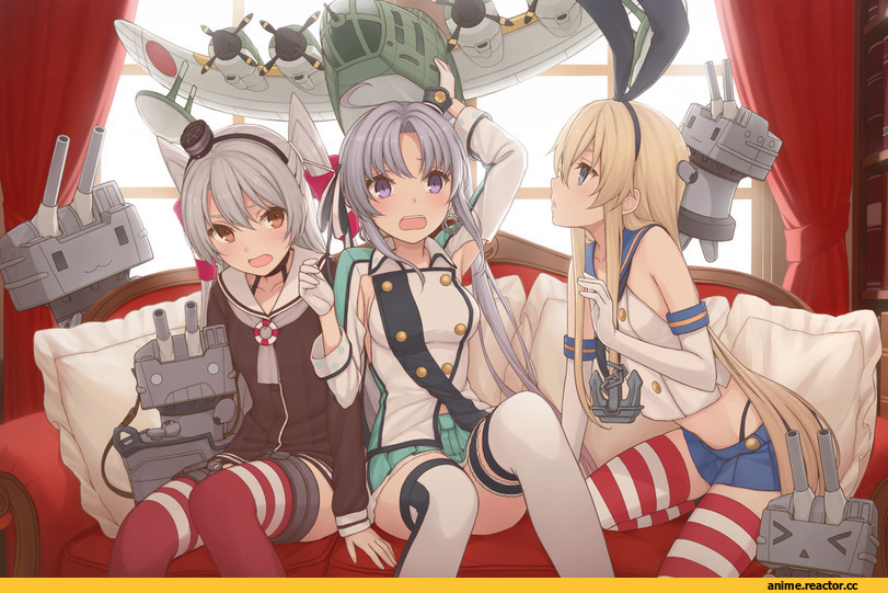 Kantai Collection, Akitsushima (Kantai Collection), Amatsukaze (Kantai Collection), shimakaze (kantai collection), Anime