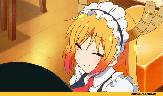 Tooru (MaiDragon), Kobayashi-san Chi no Maid Dragon, Dragon Girl (Anime), Monster Girl (Anime), Maid, anime gifs, Anime