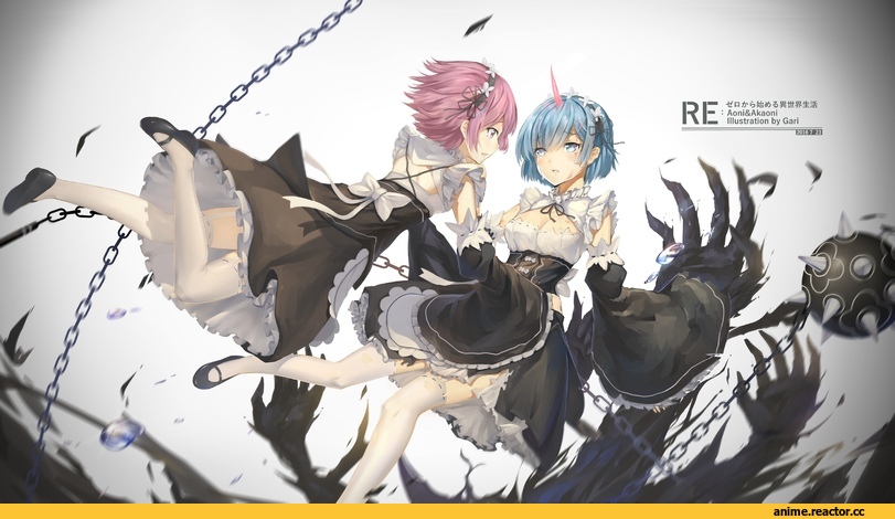 huali, Anime Art, Ram (Re Zero), Re Zero Kara Hajimeru Isekai Seikatsu, Rem (re zero), Anime