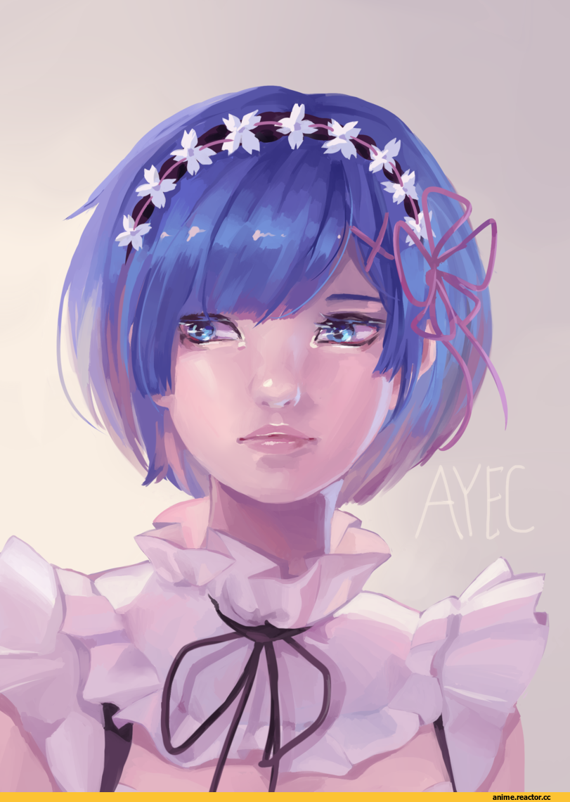 Re Zero Kara Hajimeru Isekai Seikatsu, Rem (re zero), ayec, Anime Art, Anime Paint, Anime