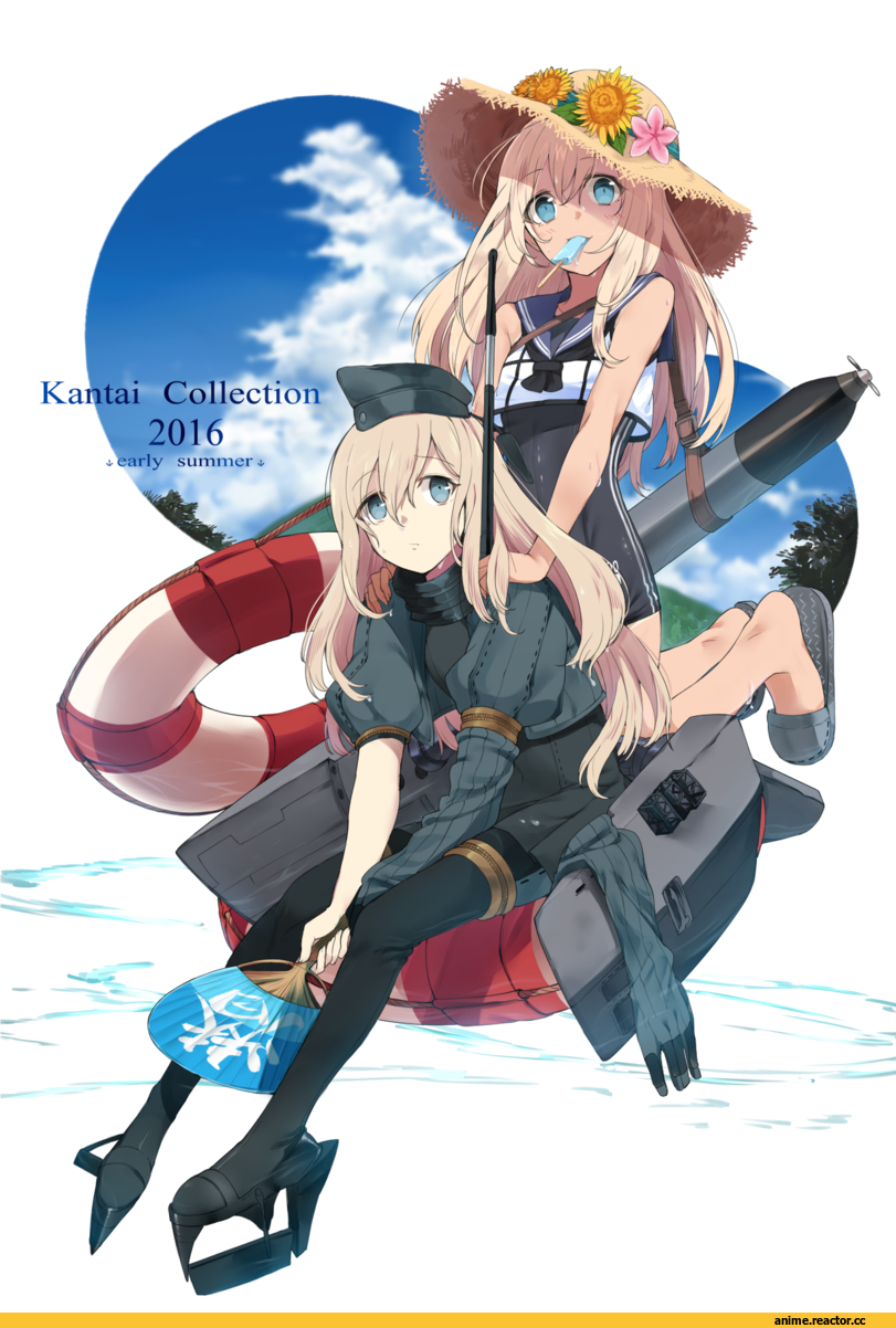 Ro-500 (Kantai Collection), Kantai Collection, U-511 (Kantai Collection), touzai (poppin phl95), Anime