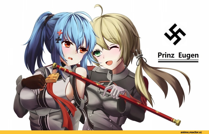 Prinz Eugen (Kantai Collection), Kantai Collection, prinz eugen (Warship Girls R), Warship Girls R, Xionghan de guangtou, crossover, Anime
