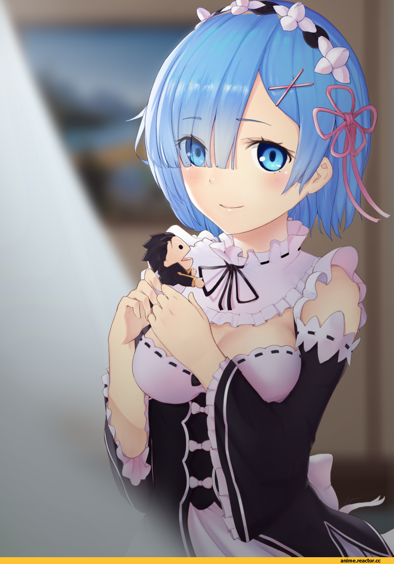 lanzi (415460661), Rem (re zero), Re Zero Kara Hajimeru Isekai Seikatsu, Natsuki Subaru, Anime