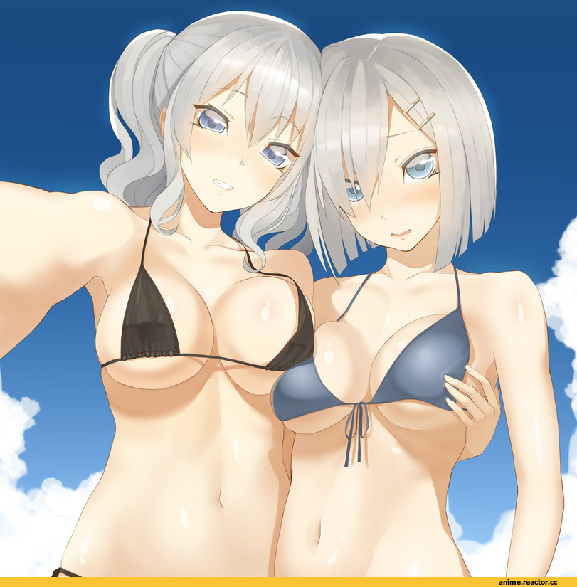 Kantai Collection, Kashima (Kantai Collection), Hamakaze (Kantai Collection), Throtem, Anime Art, Anime Ero Swim, Anime Ero, Anime