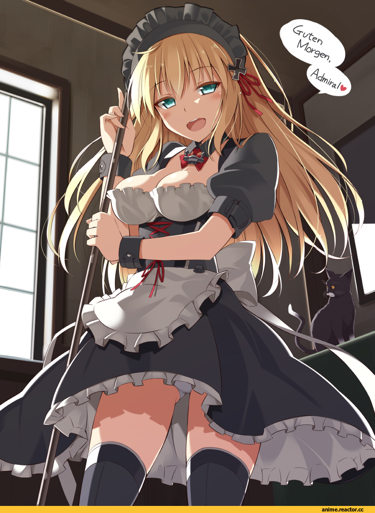 Kantai Collection, Bismarck (Kantai Collection), Oota Yuuichi, Anime Art, Maid, Anime Ero Pantsu, Anime Ero, Anime